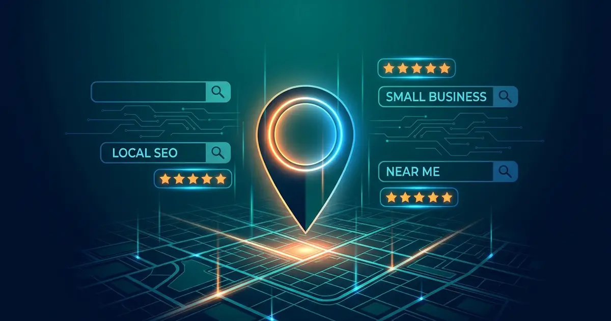 Local SEO guide for small businesses — map pins and search results