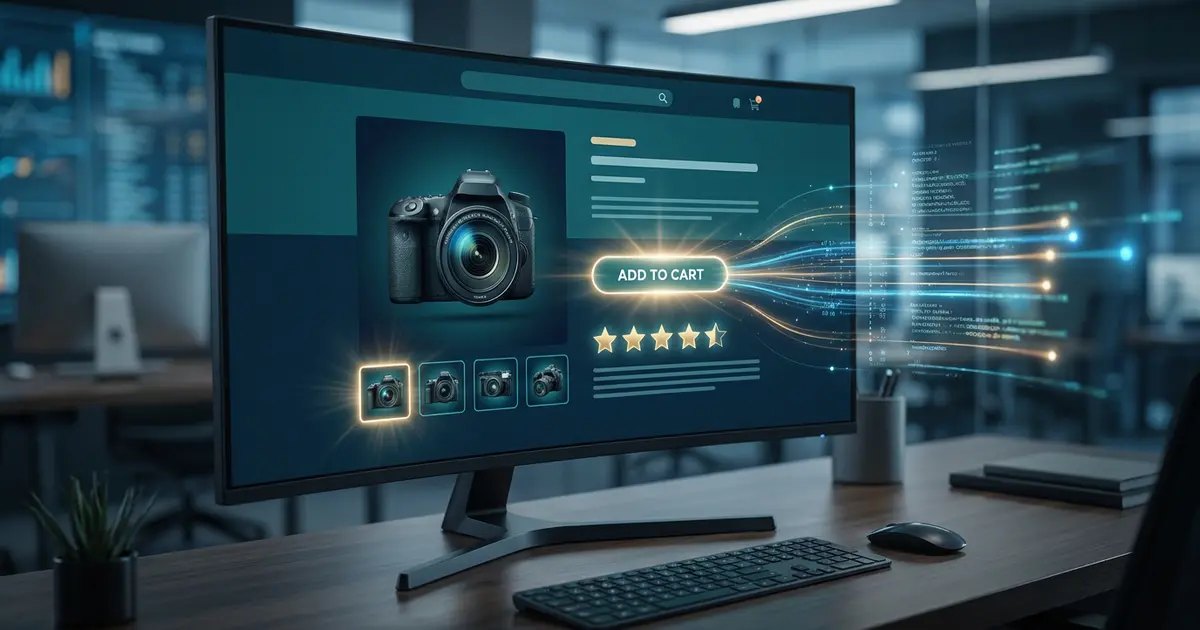 E-commerce product page design optimised for conversion