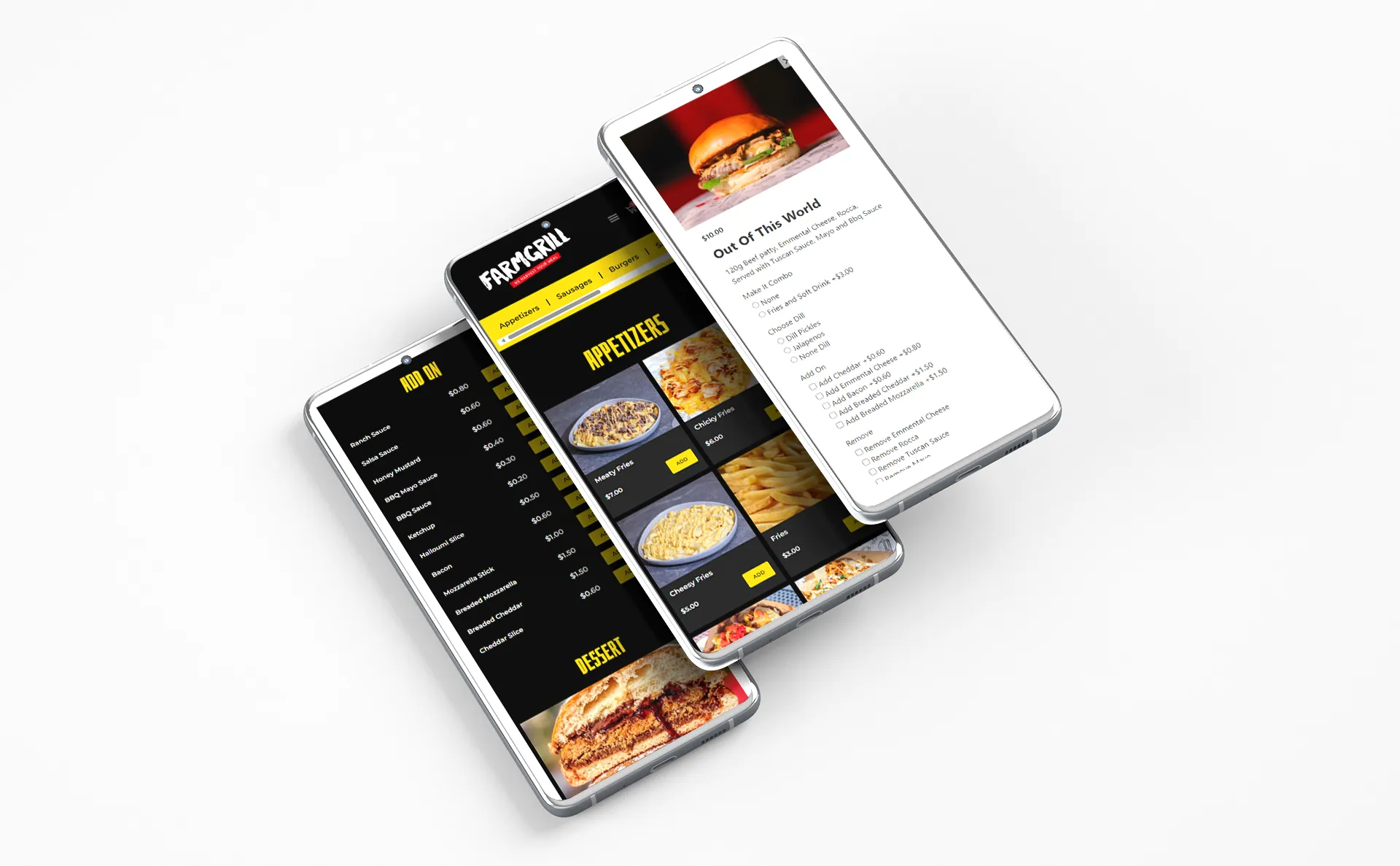 FarmGrill menu items