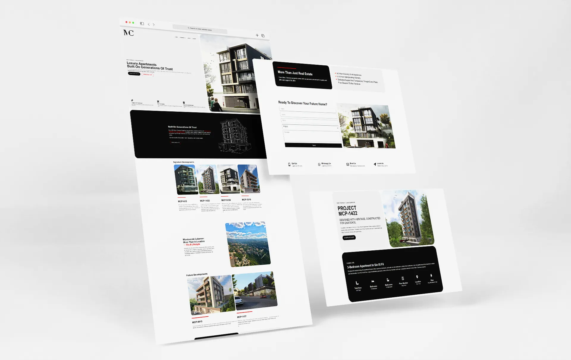 MCP website desktop