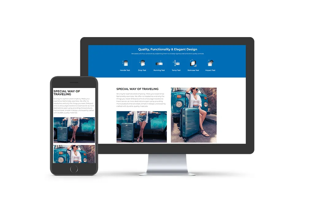 Onboard product pages
