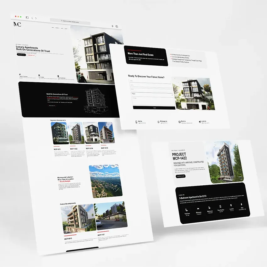 MCP luxury real estate website