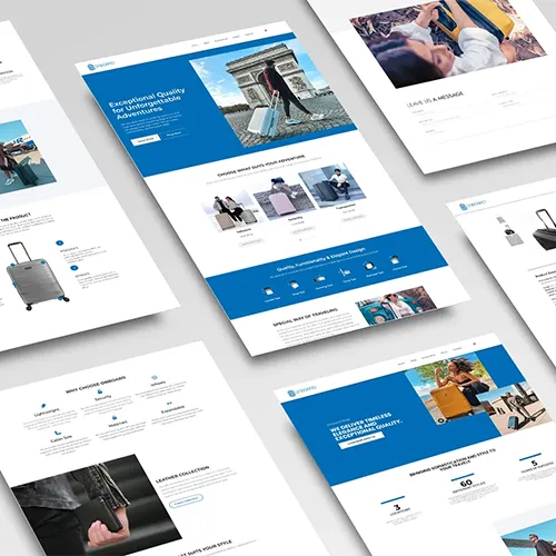 Onboard travel luggage e-commerce website