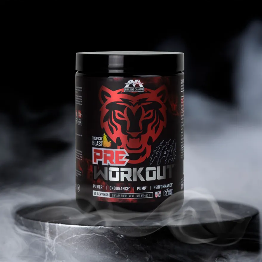 Pre-Workout sports supplement packaging design