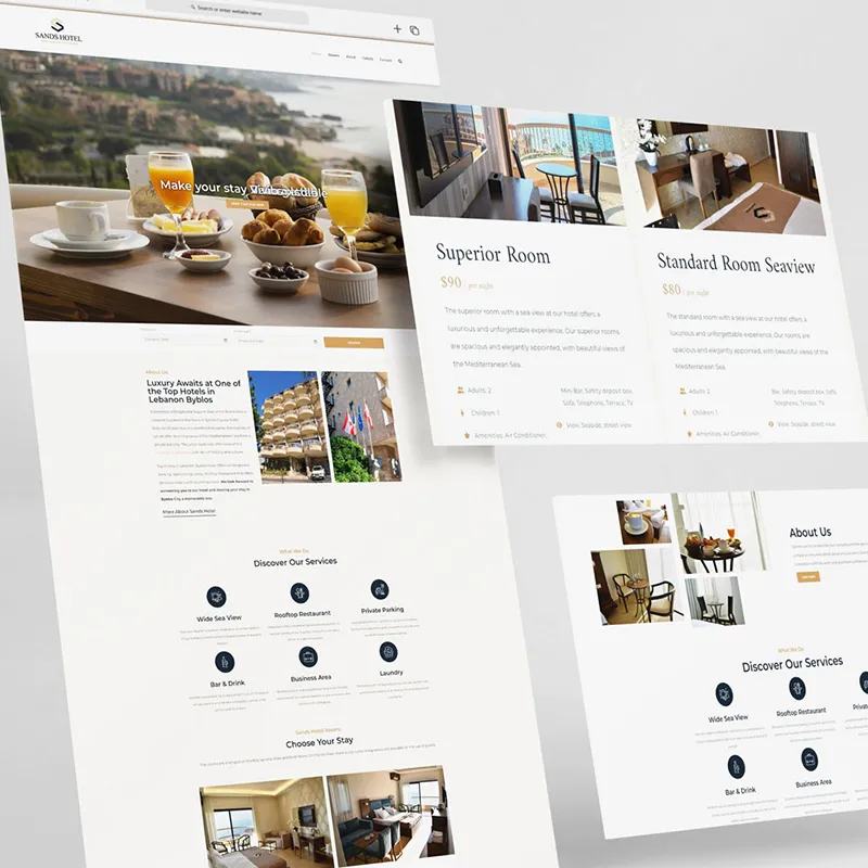 Sands Hotel website